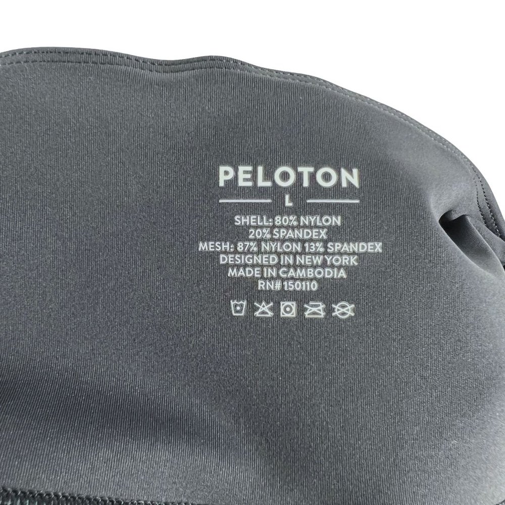 Peloton Women's Move Scalloped Hem High Rise Crop Leggings Black Size L HO121 - Picture 7 of 11